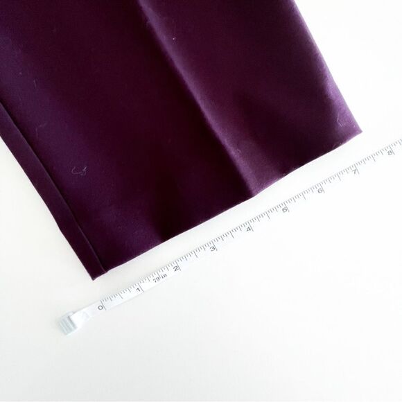 Calvin Klein Trousers Purple Belted Unlined Pants Women's 8 NWT - Picture 10 of 11